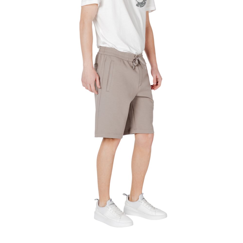 Brown Cotton Bermuda Shorts