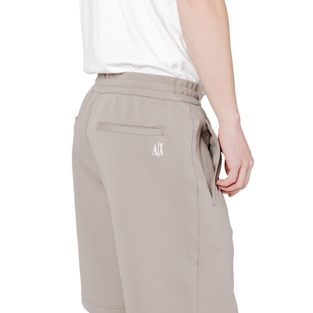 Brown Cotton Bermuda Shorts
