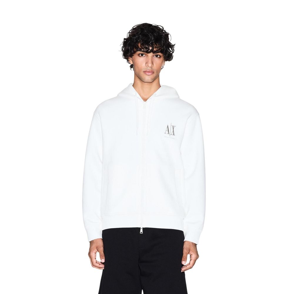 White Cotton Hoodie