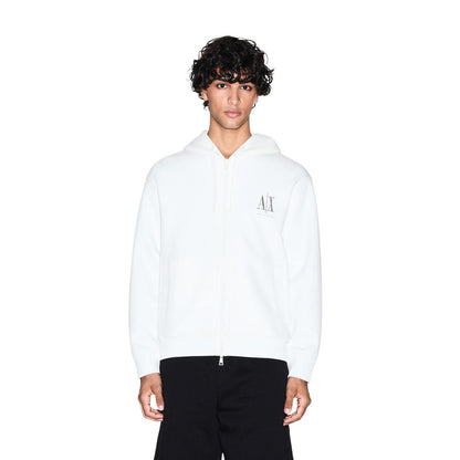 White Cotton Hoodie