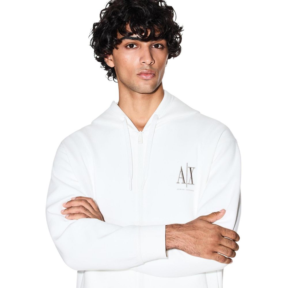 White Cotton Hoodie