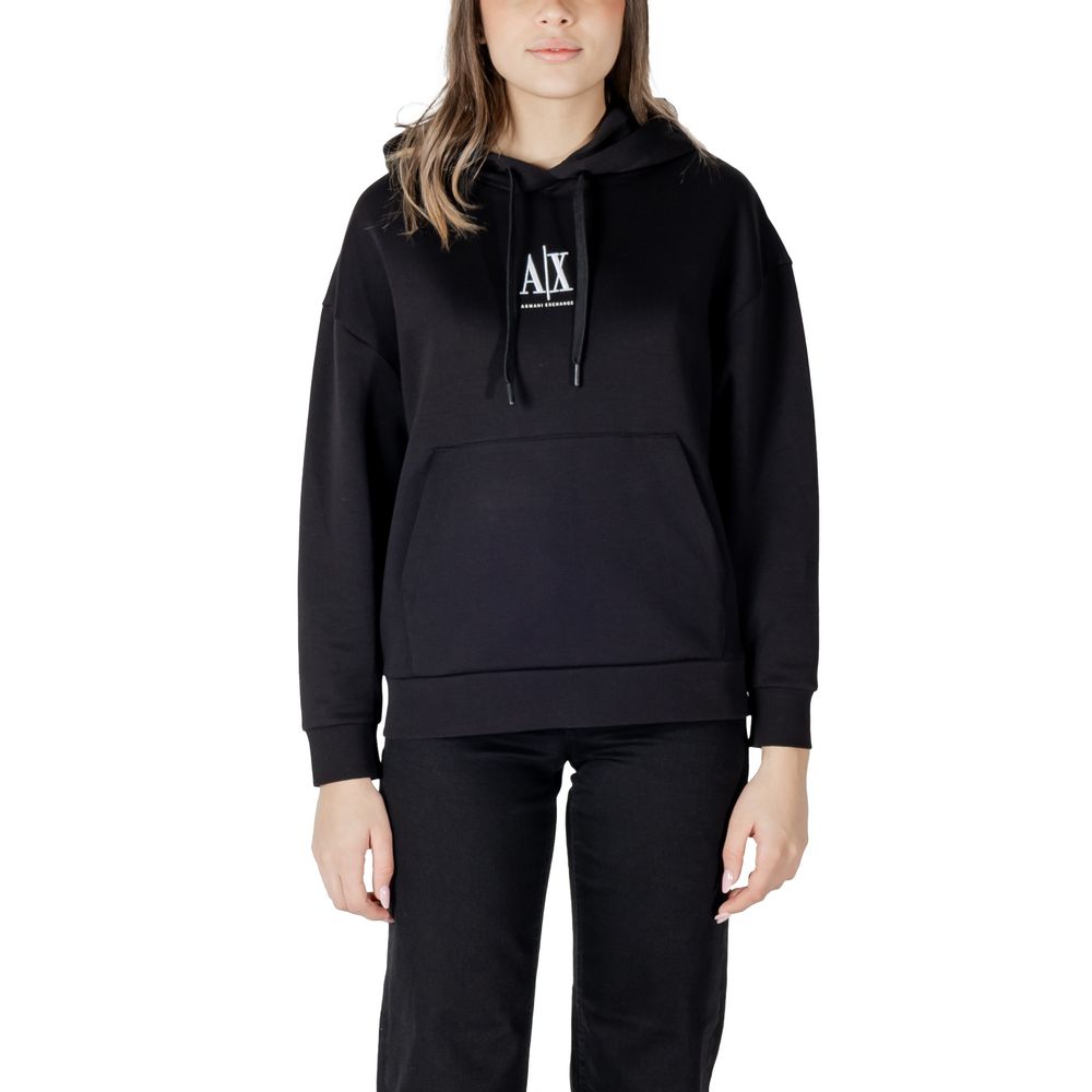 Black Cotton Hoodie