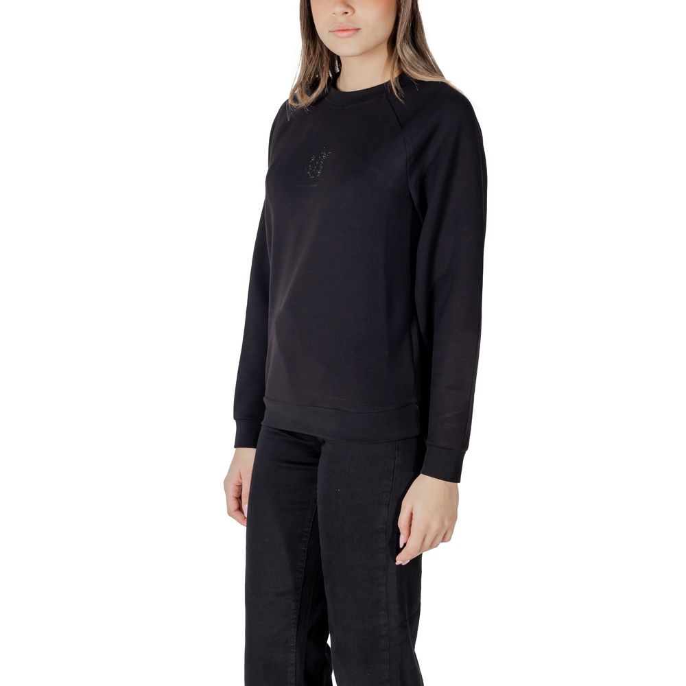 Black Viscose Sweatshirt
