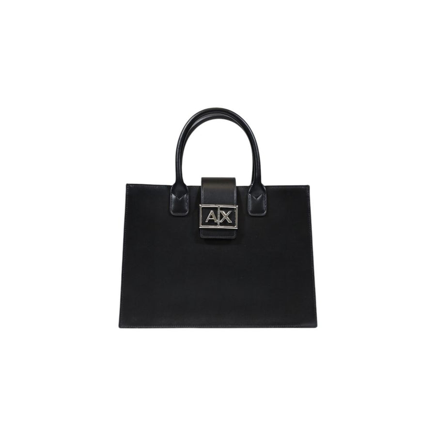 Black Polyester Handbag