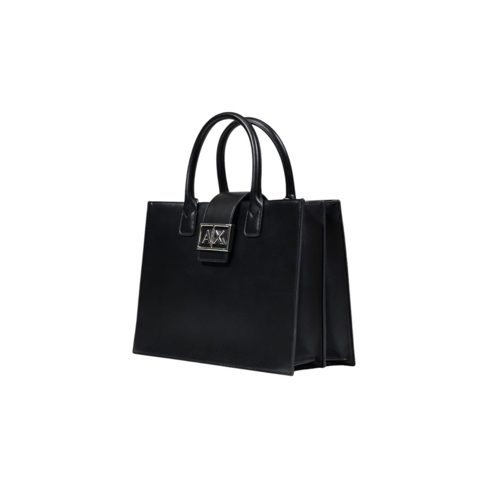 Black Polyester Handbag