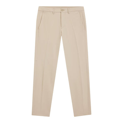 Beige Polyester Skinny Pants