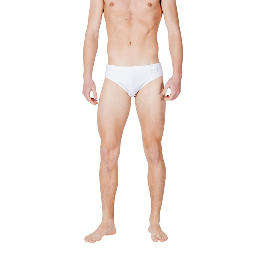 Bicolor Polyester Swim Briefs