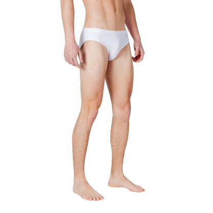 Bicolor Polyester Swim Briefs