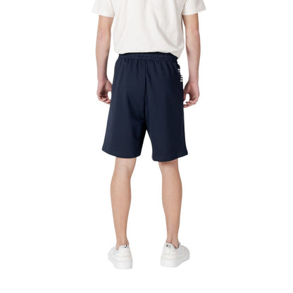 Blue Cotton Bermuda Shorts