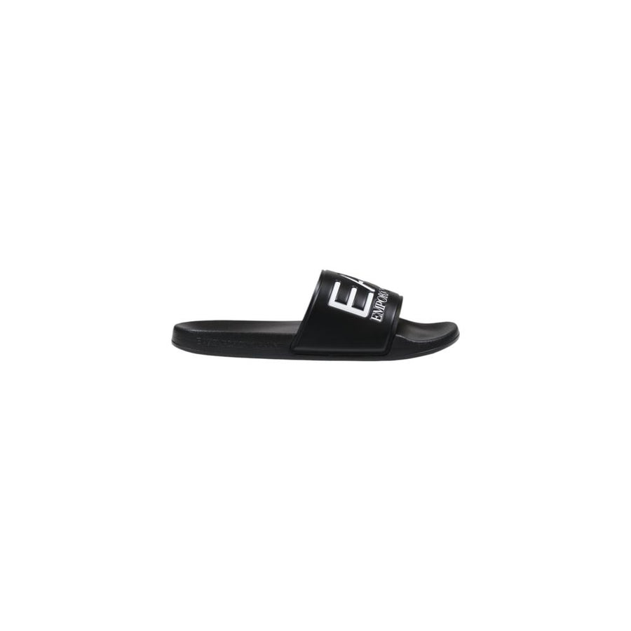 Black And White Pvc Slippers