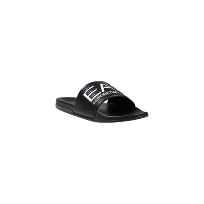 Black And White Pvc Slippers