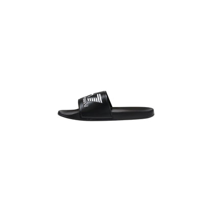 Black And White Pvc Slippers