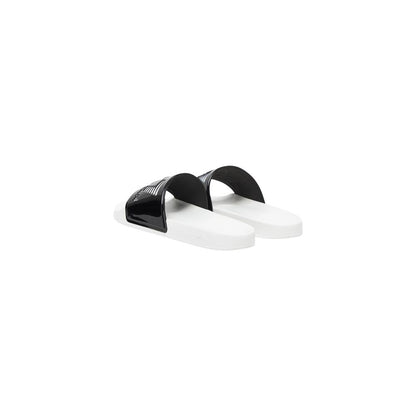 Black And White Pvc Slippers