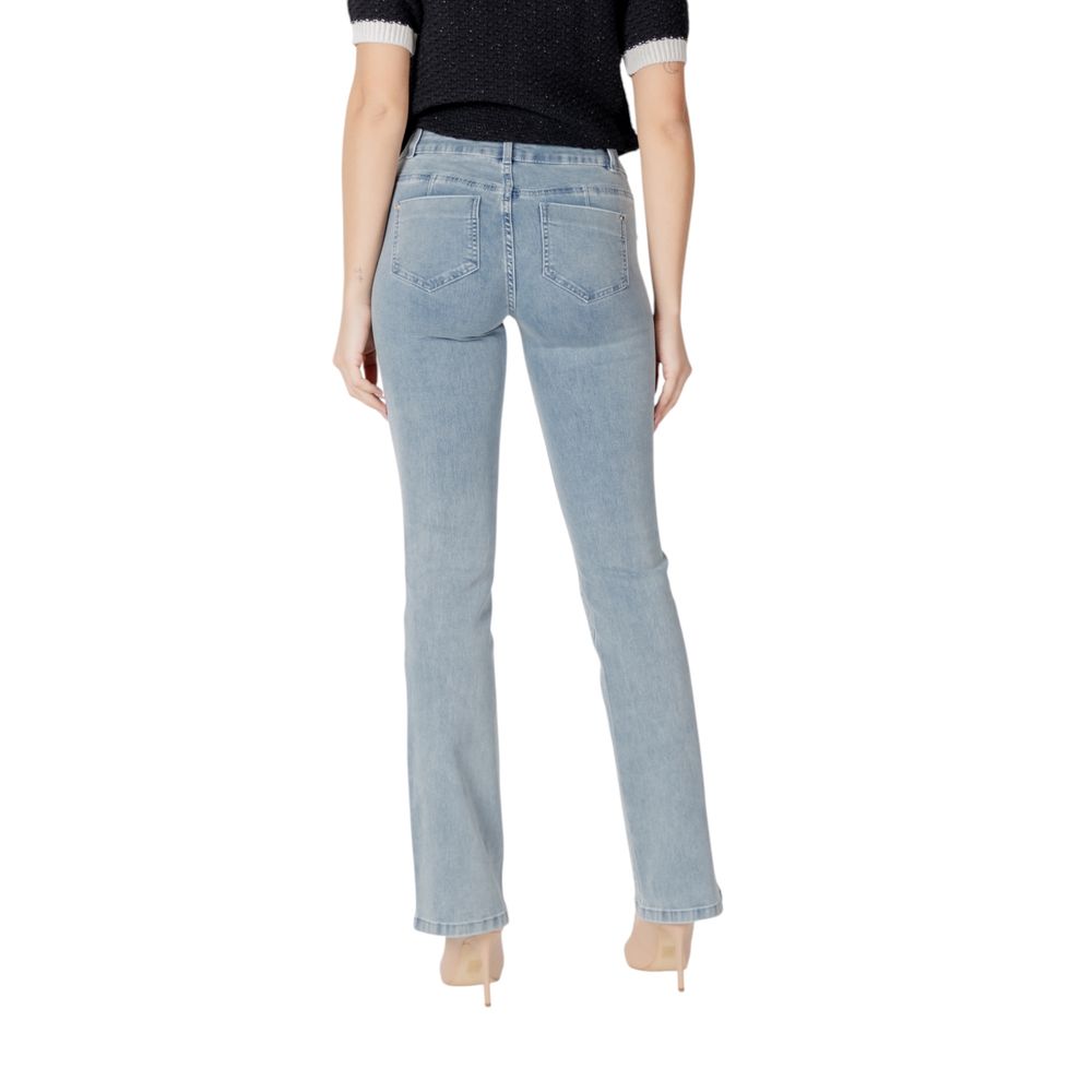 Blue Cotton Skinny Jeans