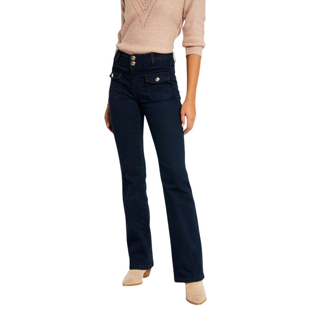 Blue Cotton Skinny Jeans