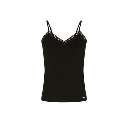 Black Viscose Tank Tops