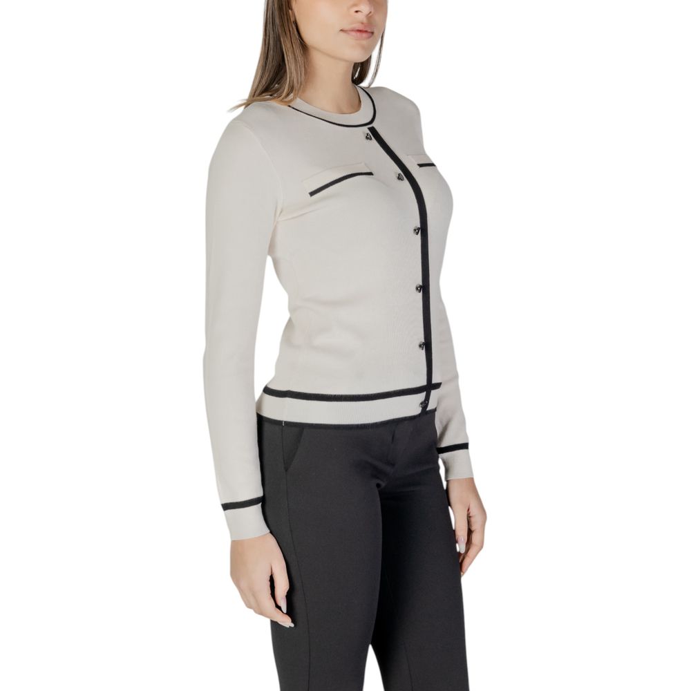 Cream Viscose Cardigan