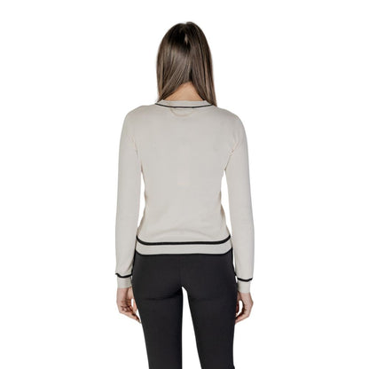 Cream Viscose Cardigan