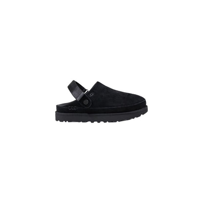 Black Recycled Polyester Platform Pumps