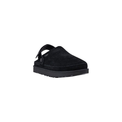 Black Recycled Polyester Platform Pumps
