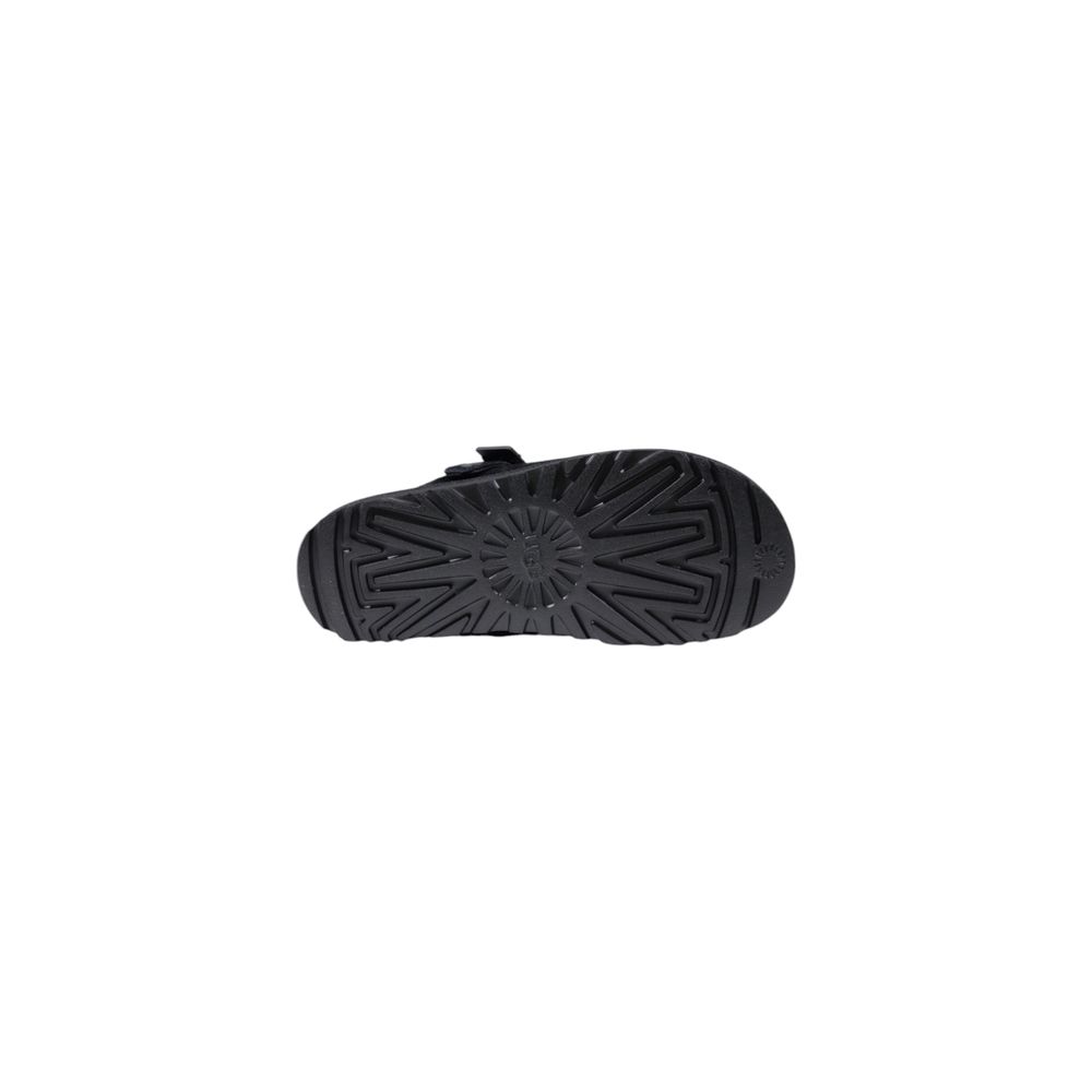 Black Recycled Polyester Platform Pumps