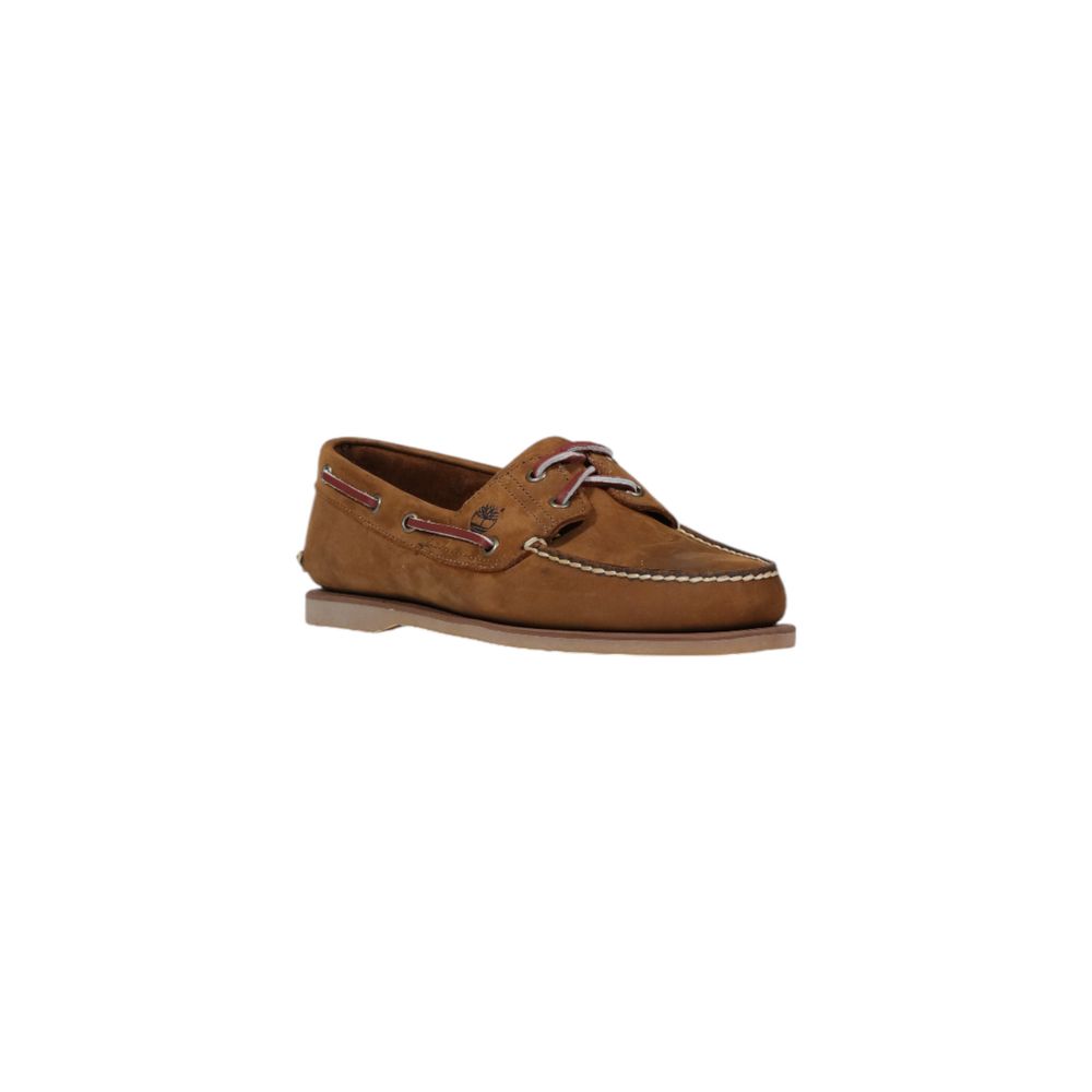 Brown Leather Slip-On Loafers