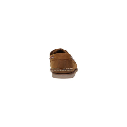 Brown Leather Slip-On Loafers