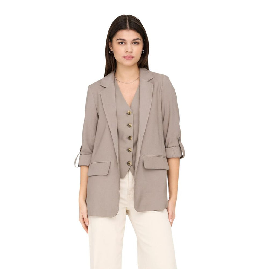 Beige Viscose Blazer