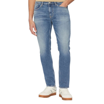 Blue Recycled Cotton Skinny Jeans