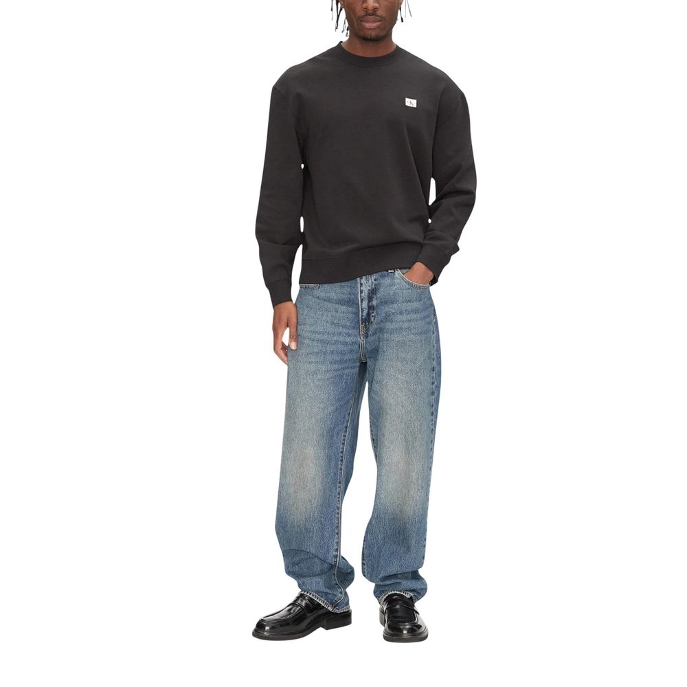 Black Cotton Sweatshirt