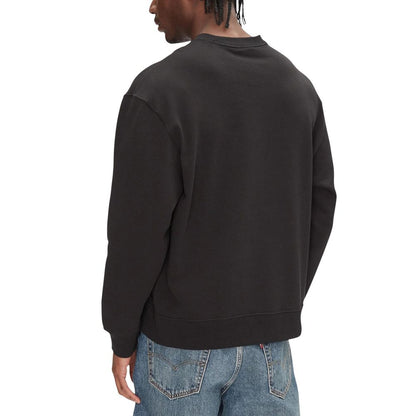 Black Cotton Sweatshirt