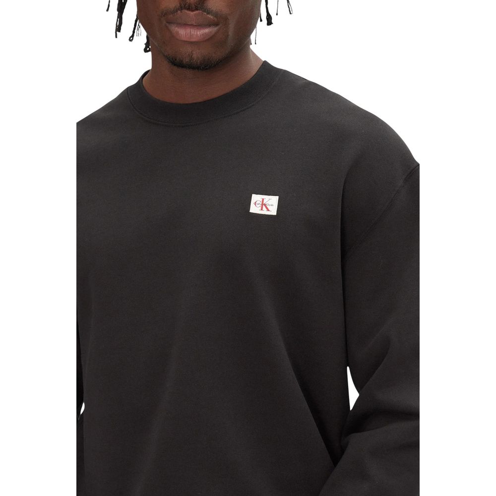 Black Cotton Sweatshirt