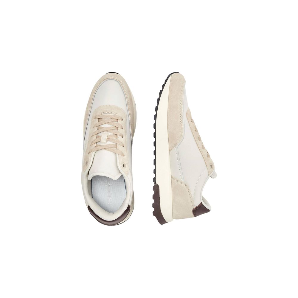 Brown Leather Low Top Sneakers
