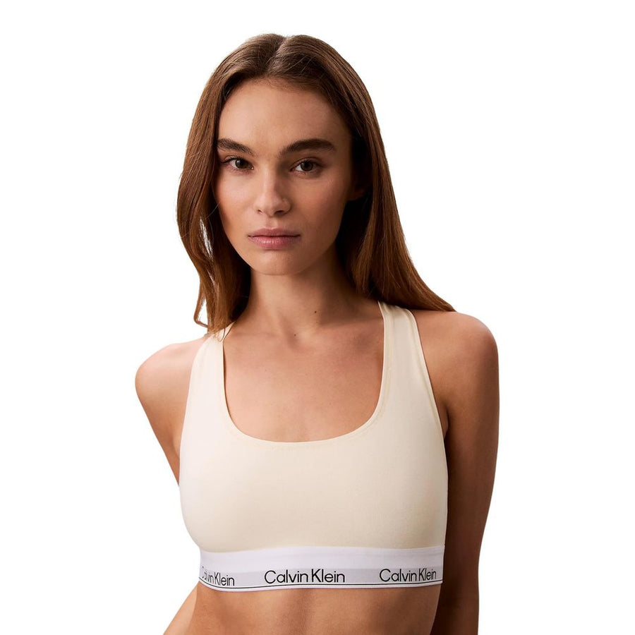 Beige Cotton Bra