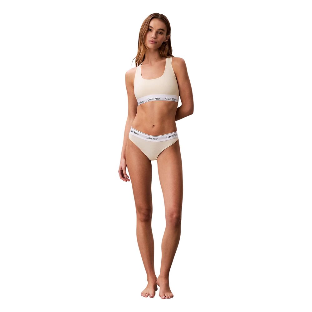 Beige Cotton Bra