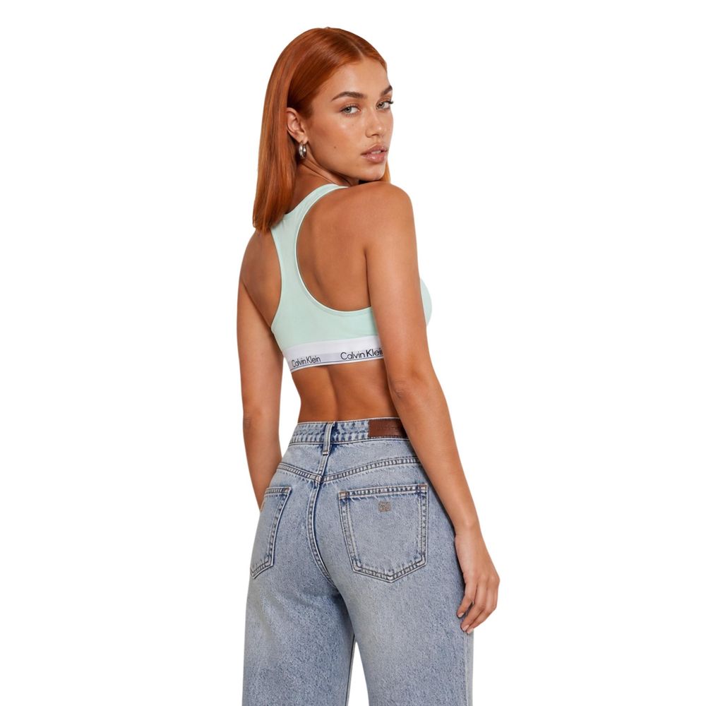 Green Cotton Bra