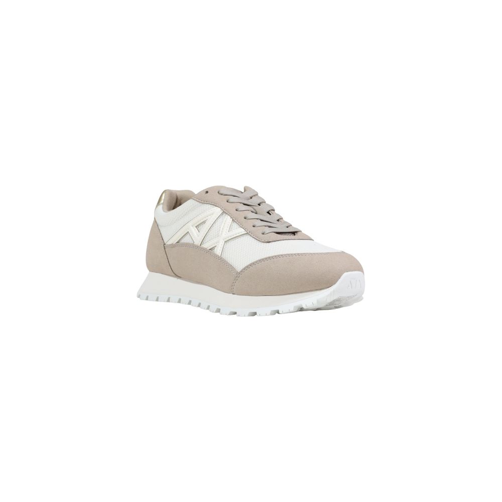 Beige Polyester Athletic Sneakers