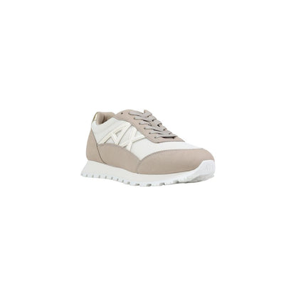 Beige Polyester Athletic Sneakers