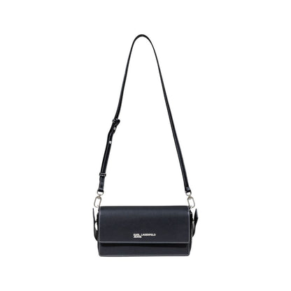 Black Artificial Leather Handbag