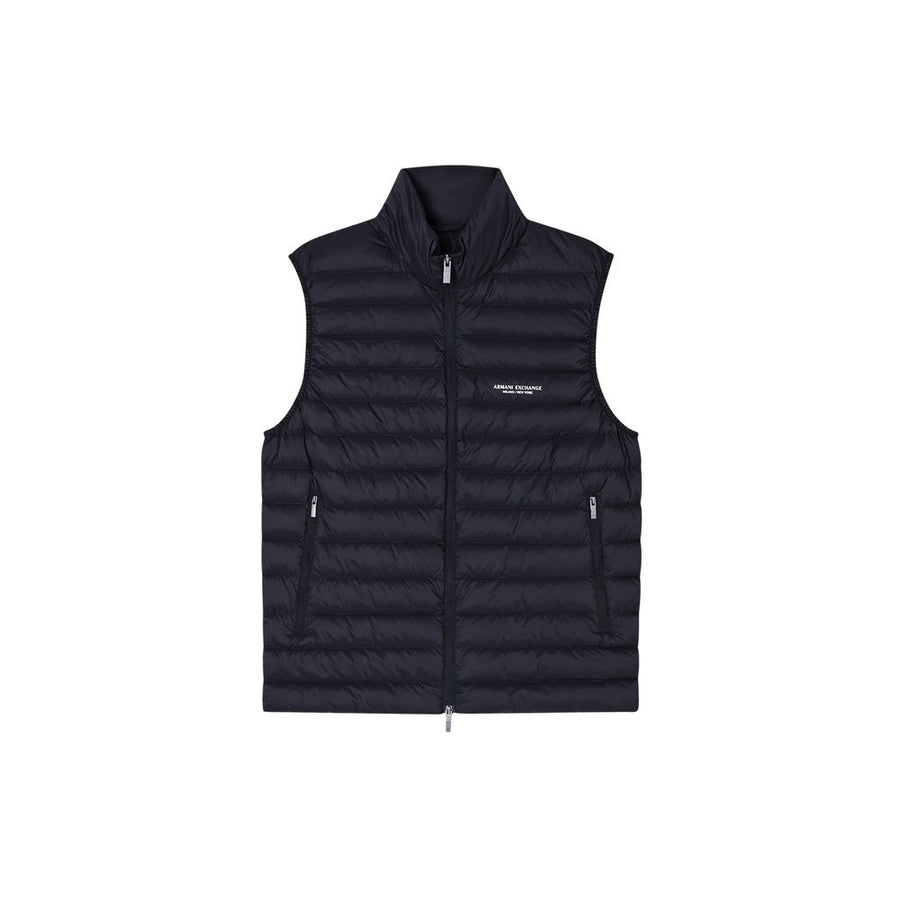 Black Polyamide Sleeveless Jacket