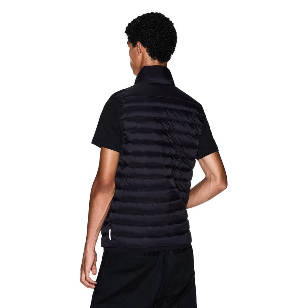 Black Polyamide Sleeveless Jacket