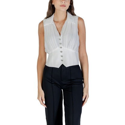 White Polyester Blouse