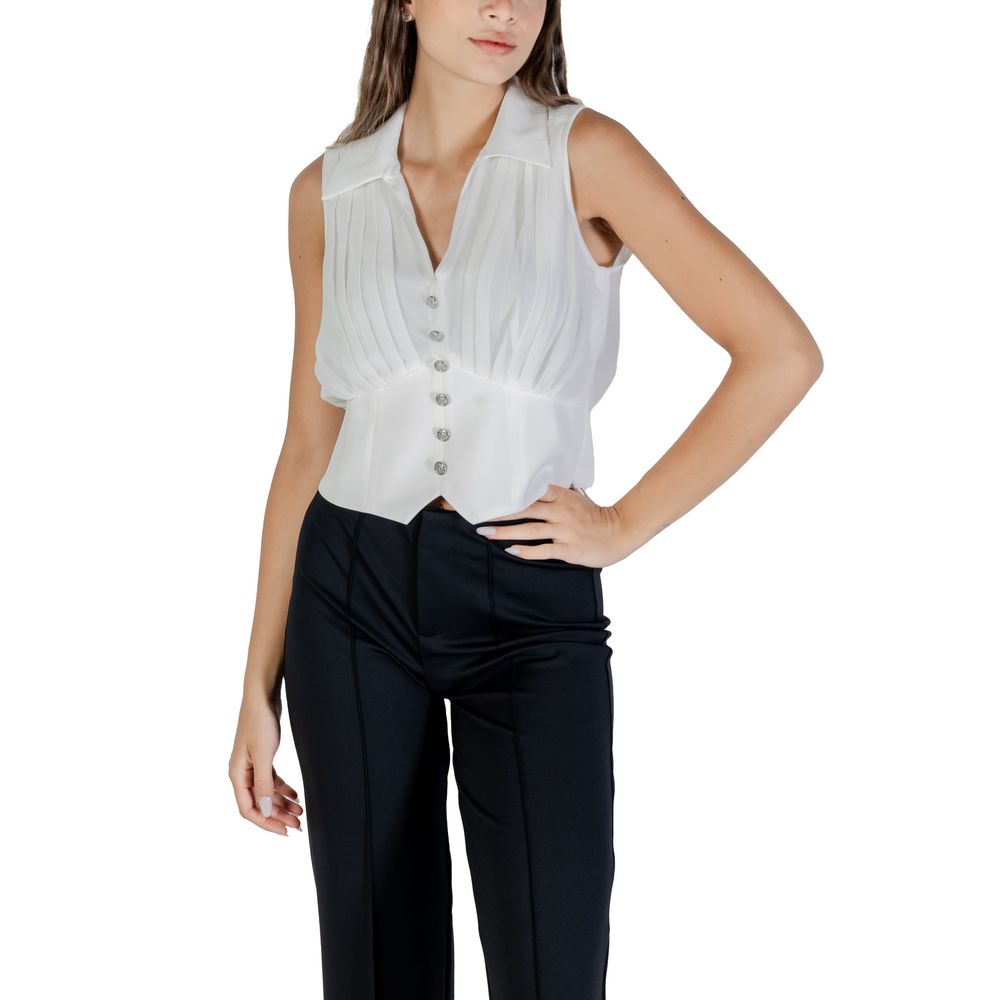 White Polyester Blouse