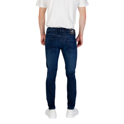 Blue Cotton Skinny Jeans