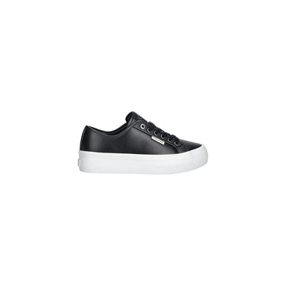 Black Leather Low Top Sneakers