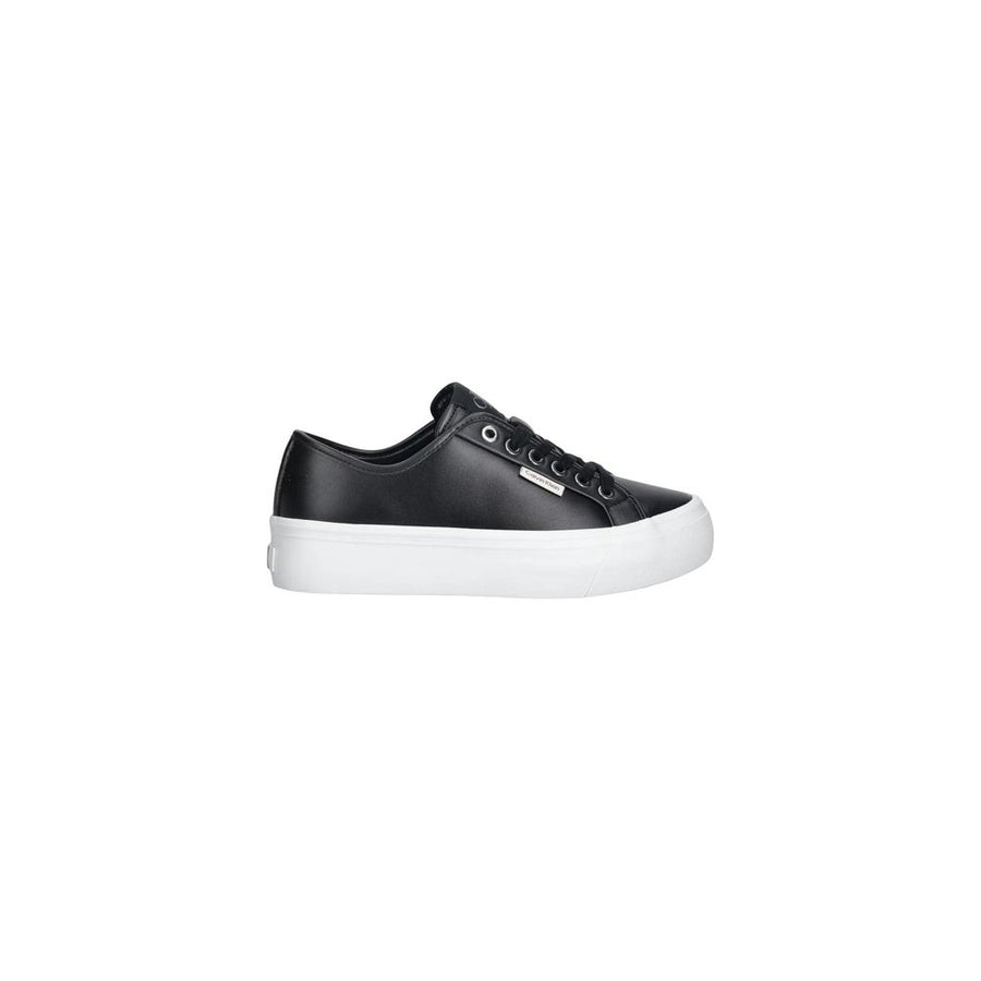 Black Leather Low Top Sneakers