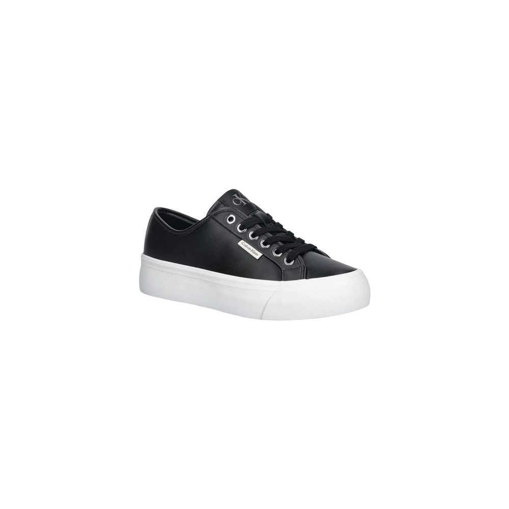 Black Leather Low Top Sneakers