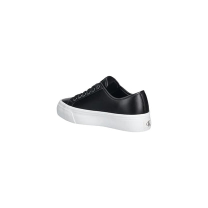 Black Leather Low Top Sneakers