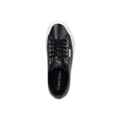 Black Leather Low Top Sneakers
