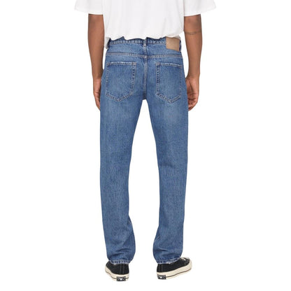 Blue Cotton Relaxed Fit Jeans